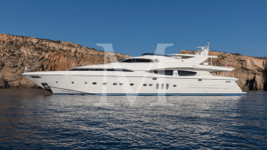 RINI V at anchor in Greece