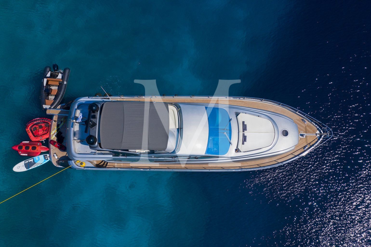 REVIVAL yacht charter Greece aerial