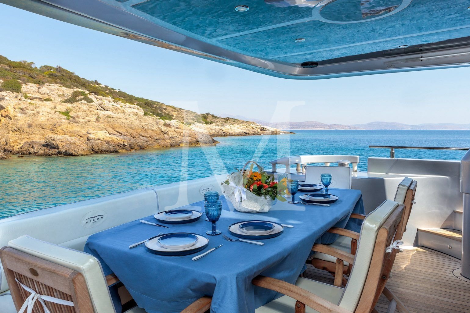 REVIVAL yacht charter Greece aft