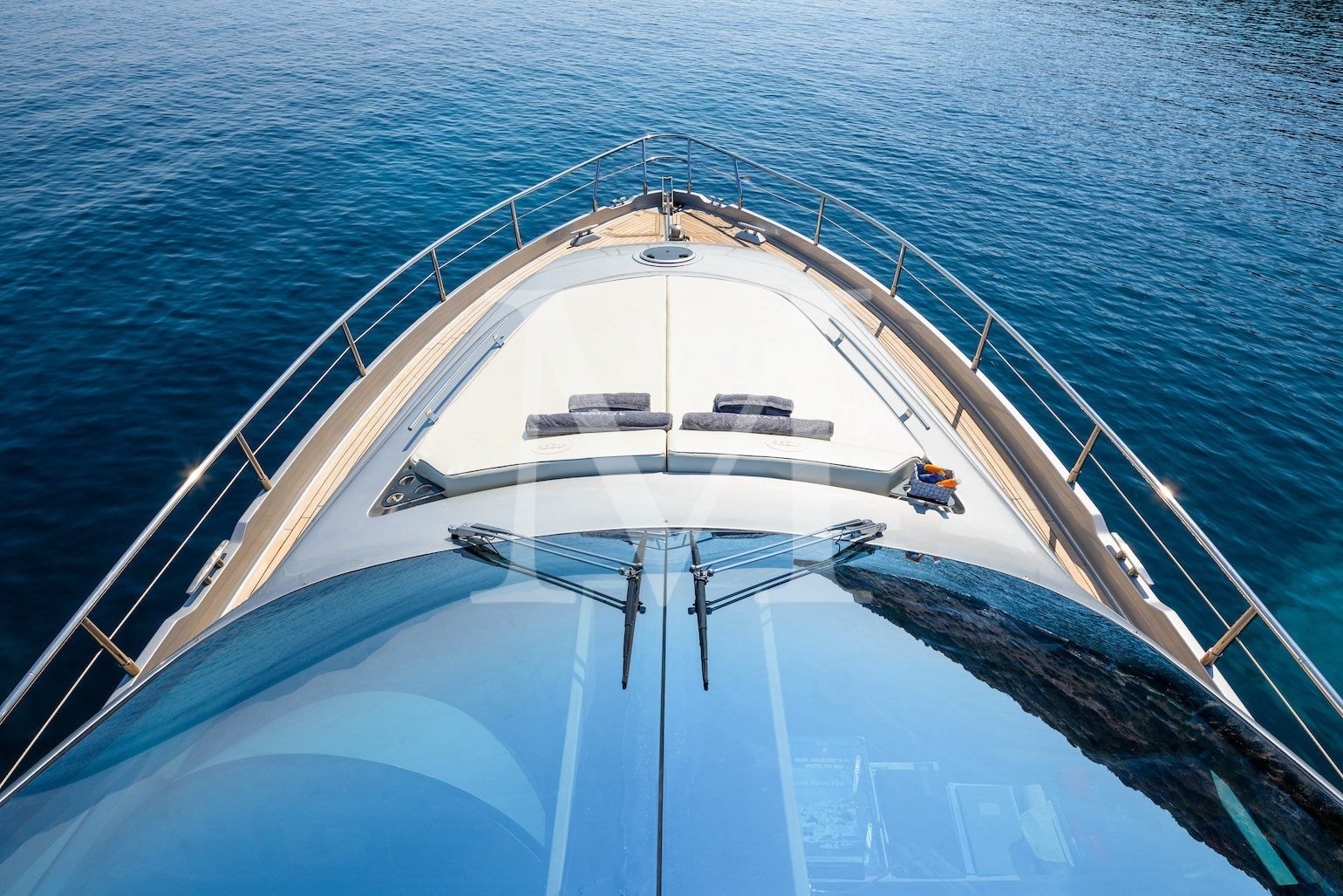 REVIVAL yacht charter Greece bow view
