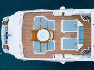 OCEANOS yacht aerial sundeck jacuzzi