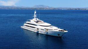 Persefoni yacht for charter at anchor