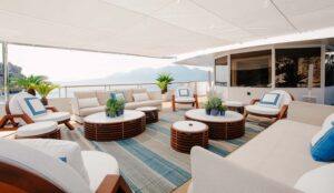 Itoto Yacht upper deck overview