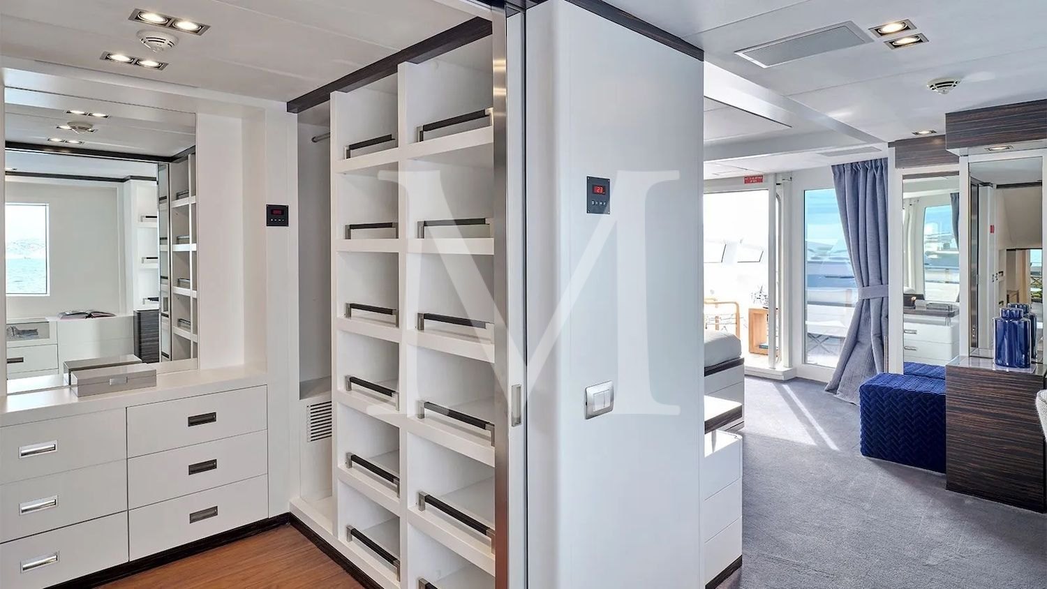 Africa_I_charter_yacht_master_suite_wardrobe