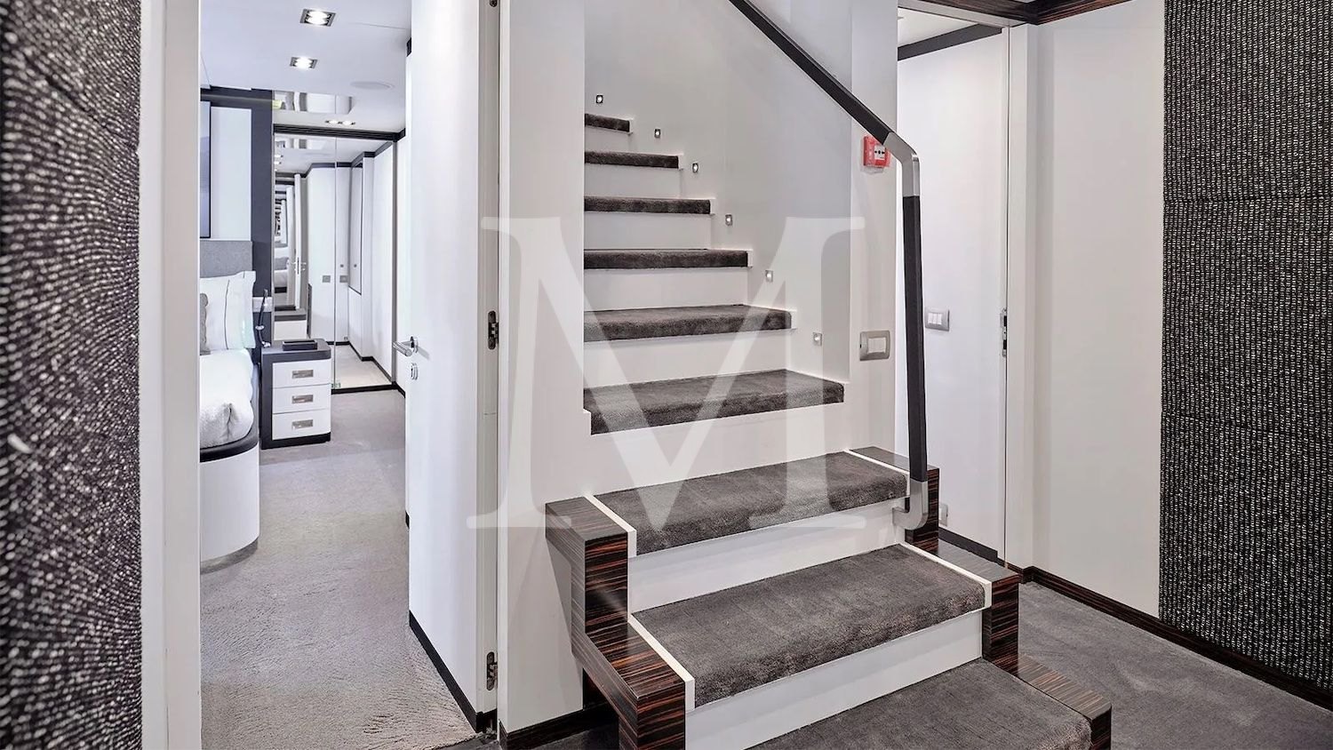 Africa_I_charter_yacht_staircase_lower