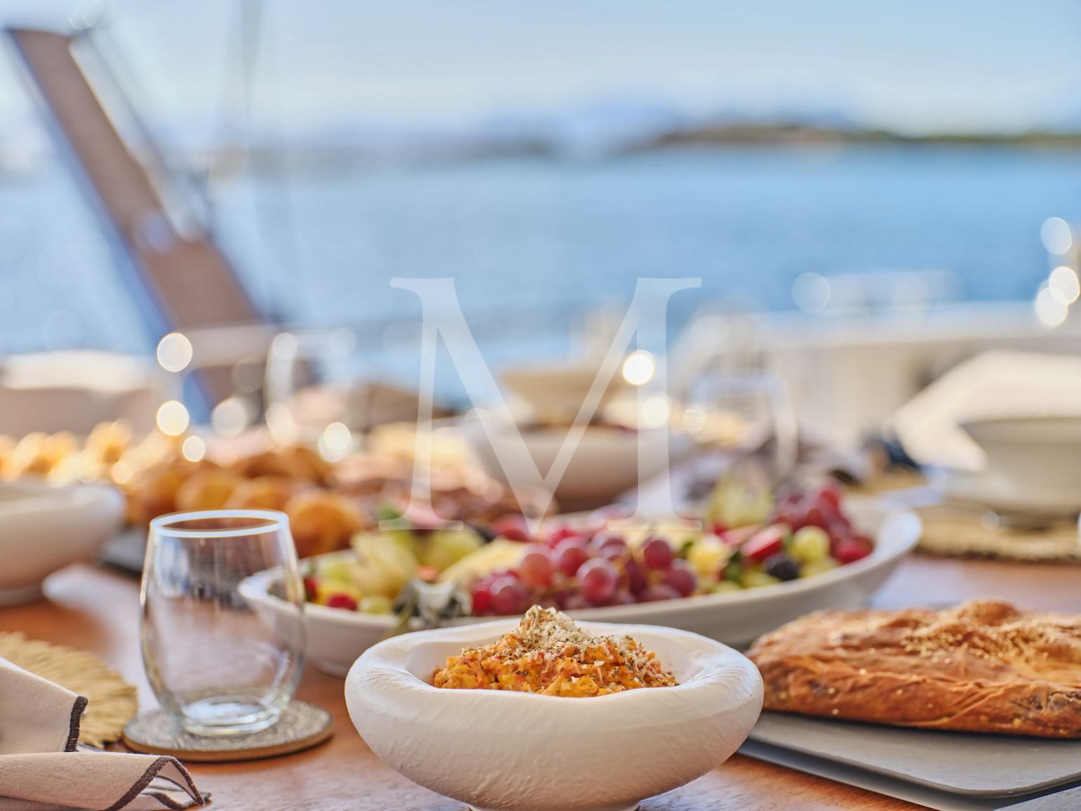 Majesty_of_greece_catamaran_Luxury_yacht_charter_dining_details