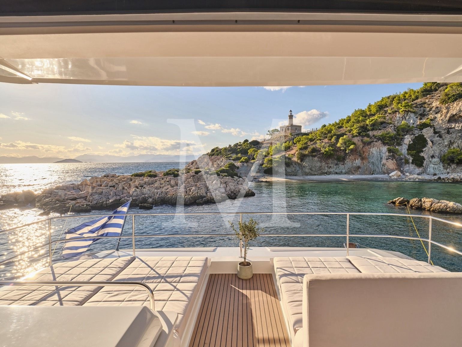 Majesty_of_greece_catamaran_Luxury_charter_fly_deck_sunpads