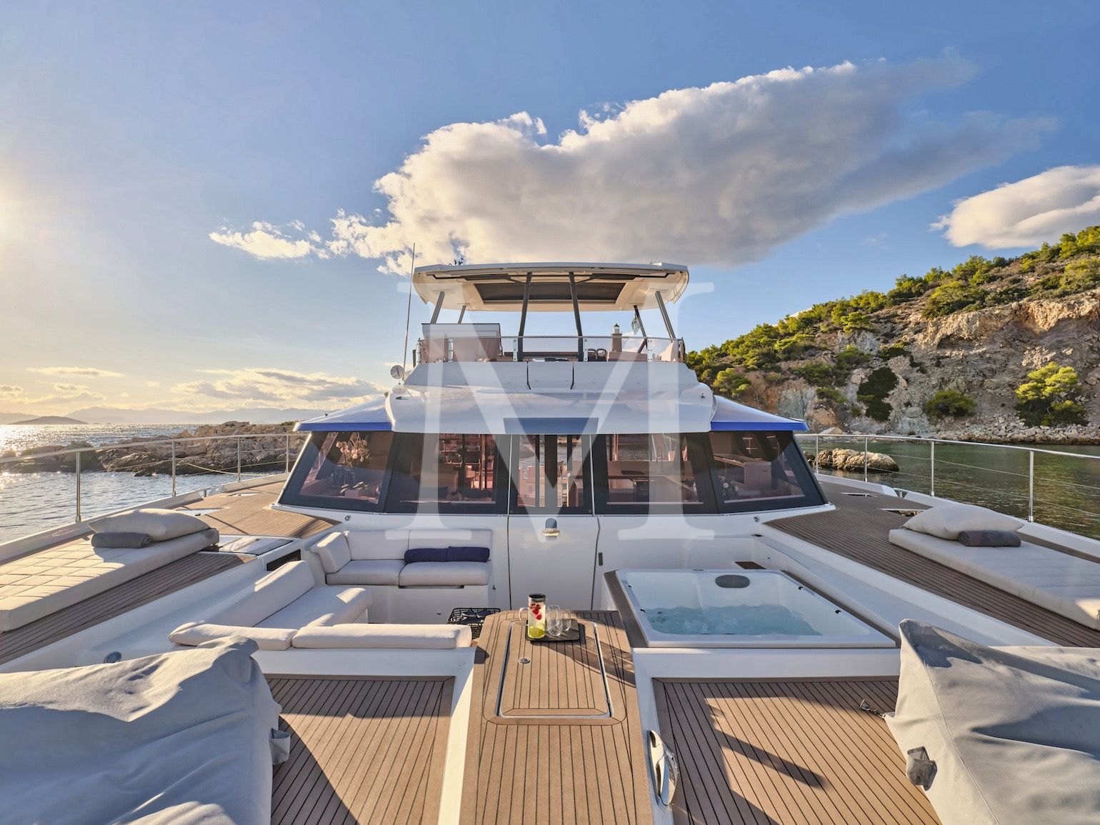 Majesty_of_greece_catamaran_yacht_charter_bow