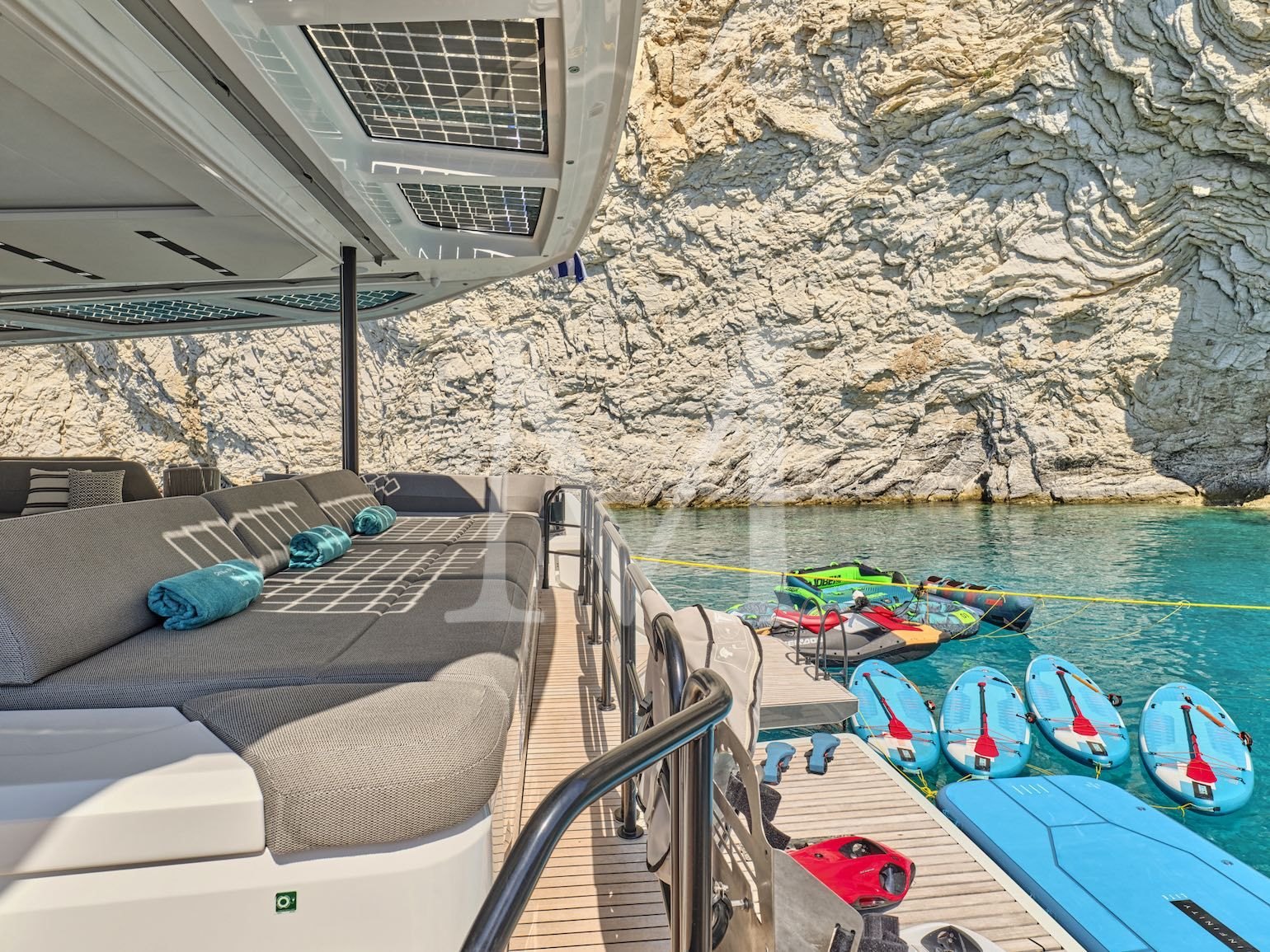 charter yacht New power catamaran Christal MIO 80 Greece_watertoys