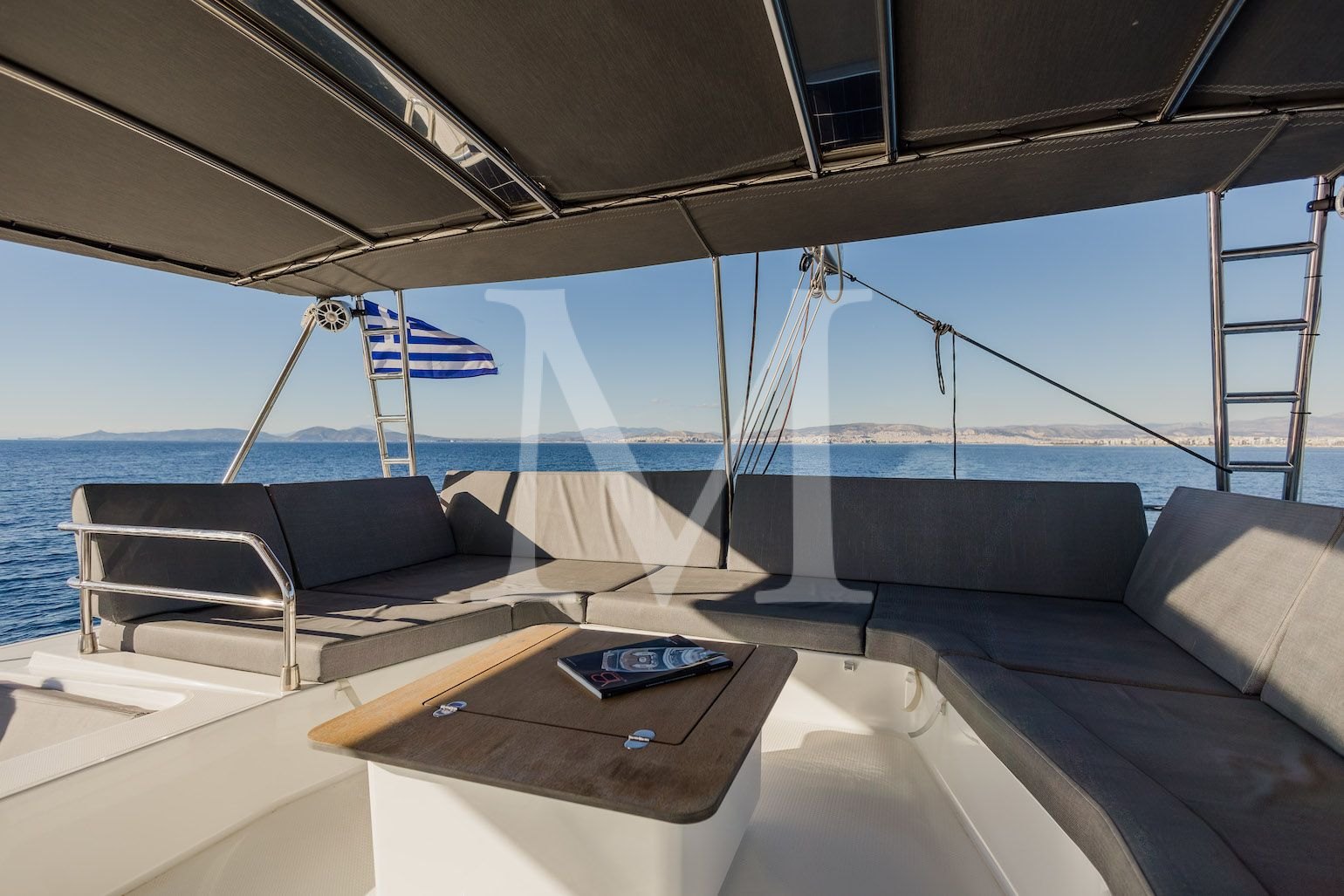 KEBISIKS catamaran charter Greece_flybridge5