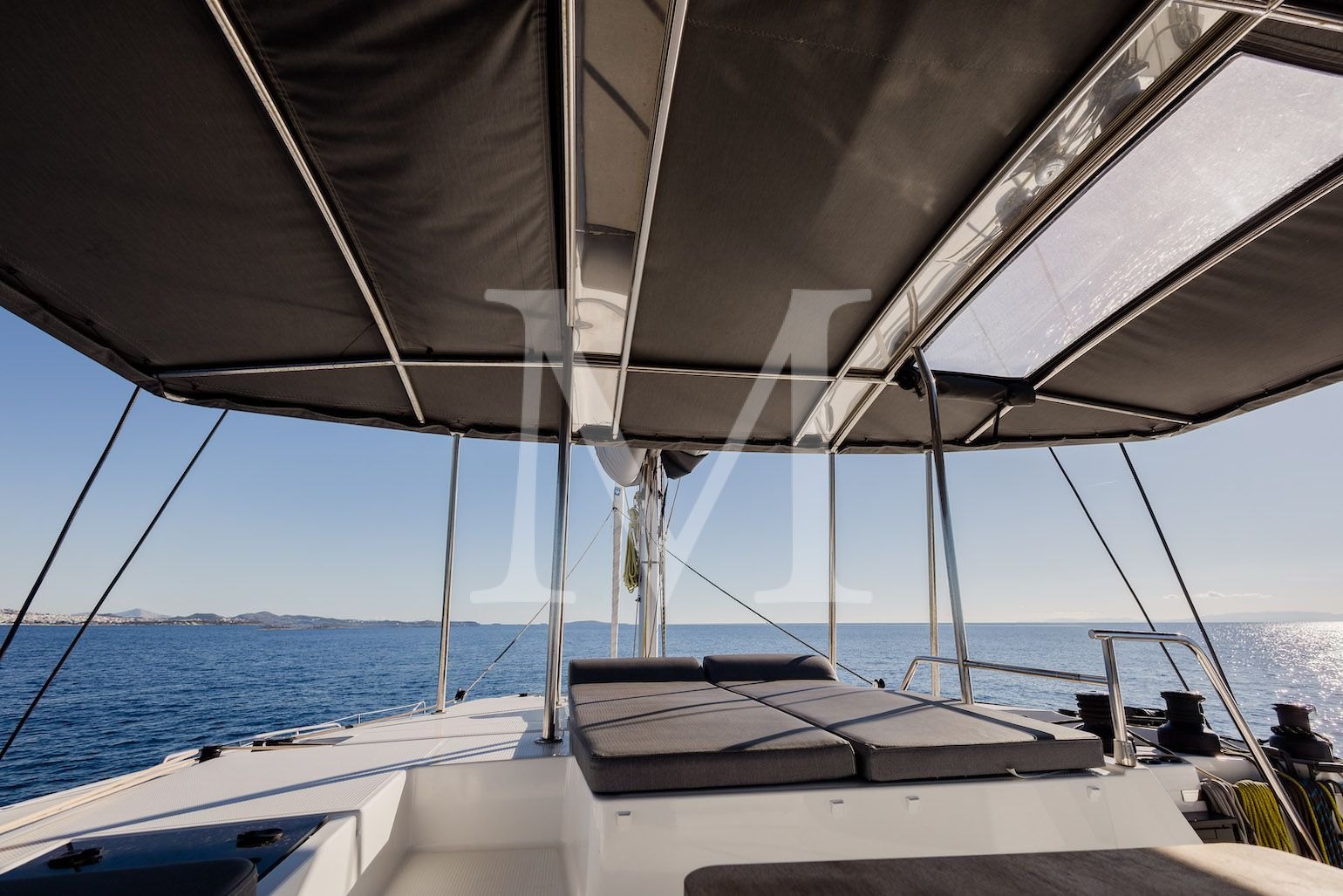 KEBISIKS catamaran charter Greece_flybridge3