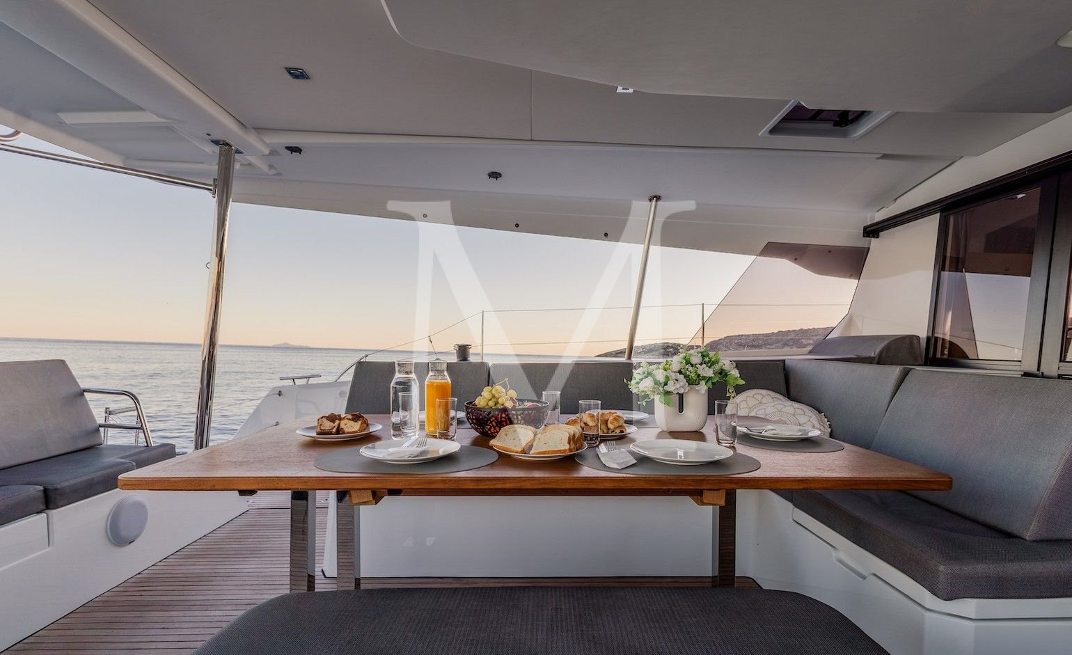 KEBISIKS catamaran charter Greece_aft