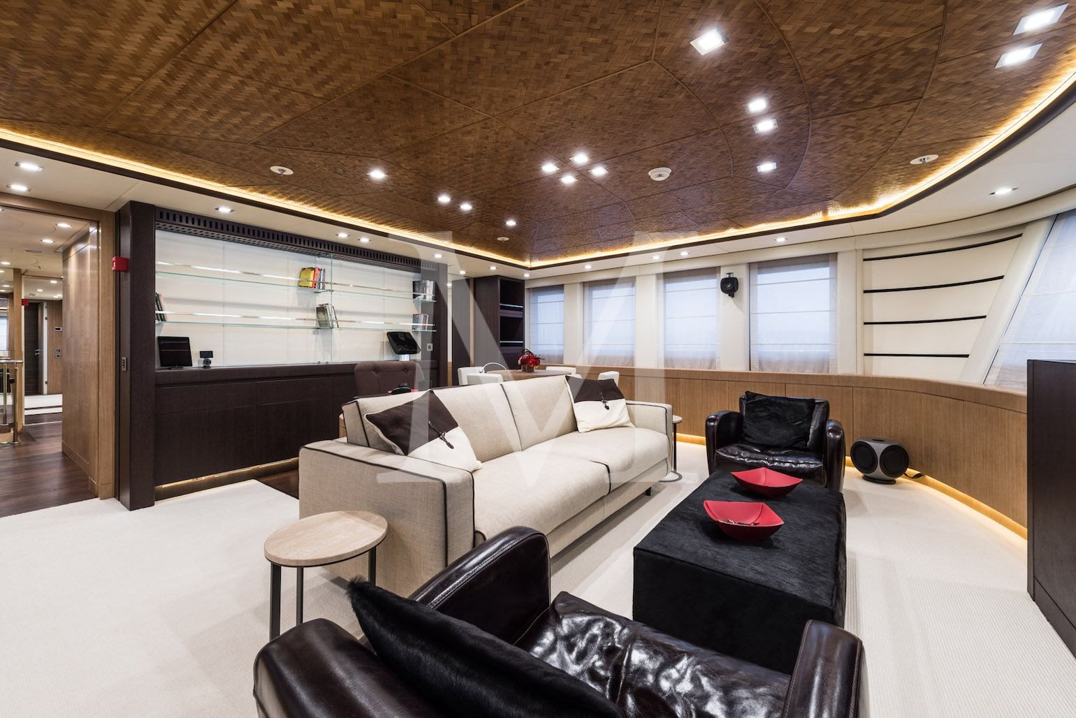 the 50m I Nova explorer main deck Owner's suite office 2
