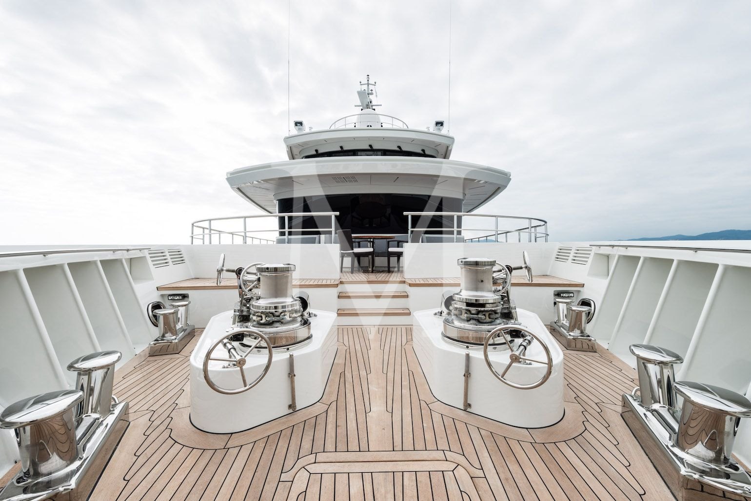 The 50m yacht I NOVA charter exlporer bow