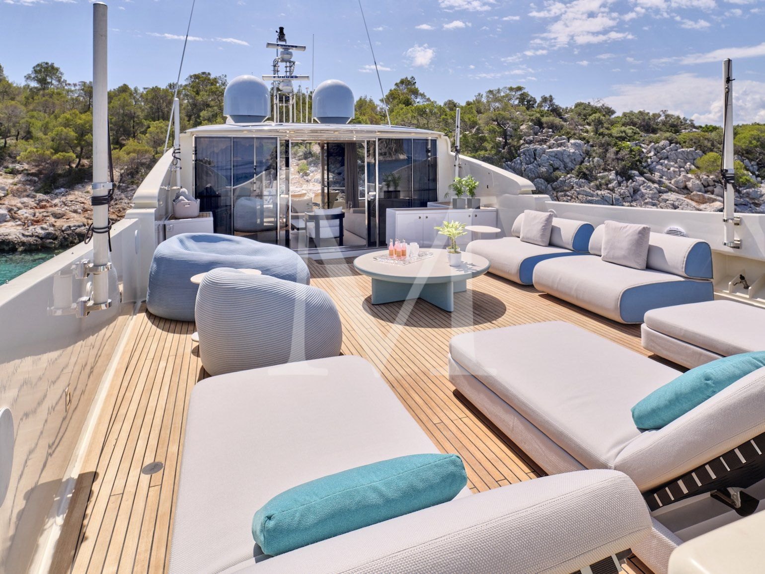 charter yacht Beyond RIVA 36m - Sundeck2
