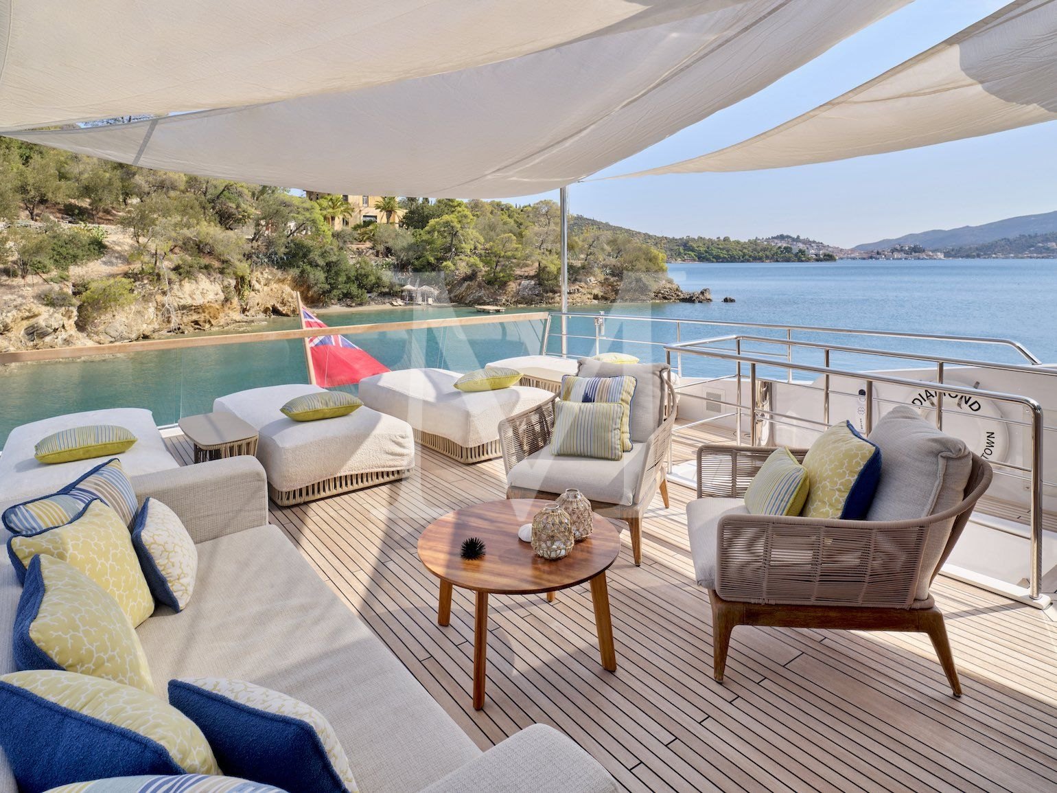 Rare Diamond Charter Greece - sundeck-Aft