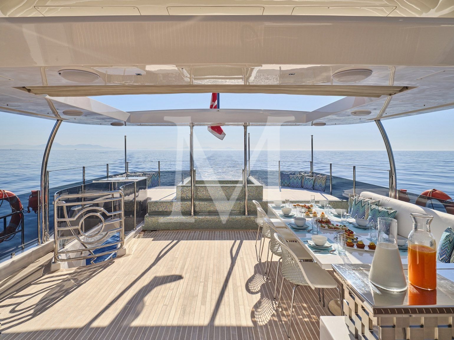 GALA I yacht charter greece, mosaic jacuzzi