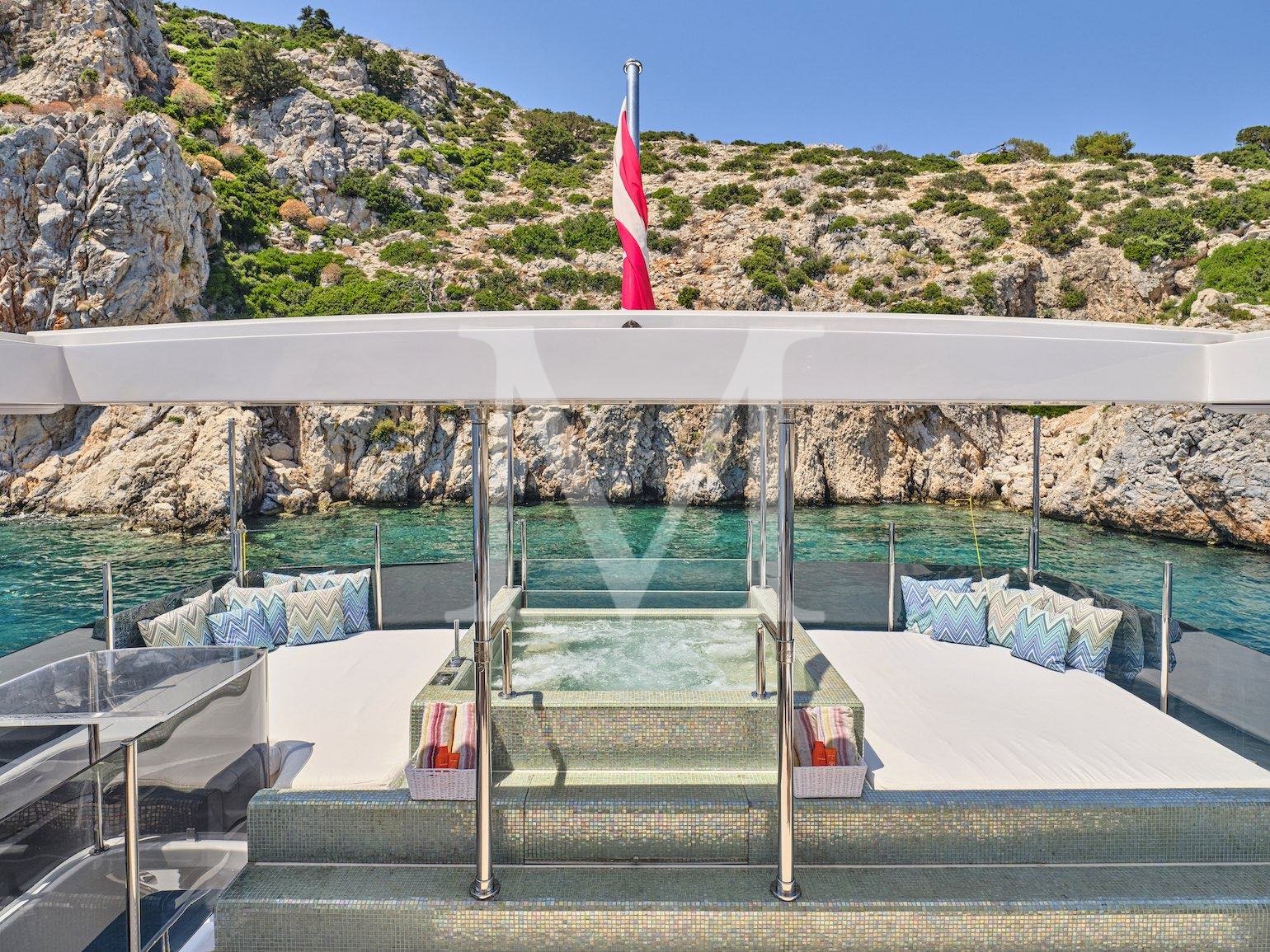 in greece only charter yacht 28m 5 cabins GALA I Benetti, jacuzzi