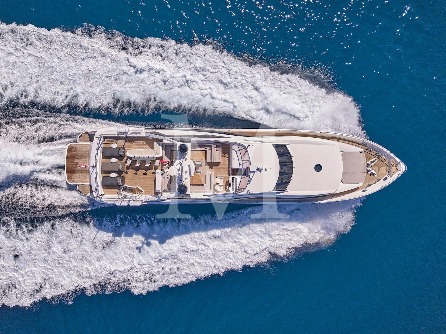 BLADE I Sunseeker charter Greece aerial
