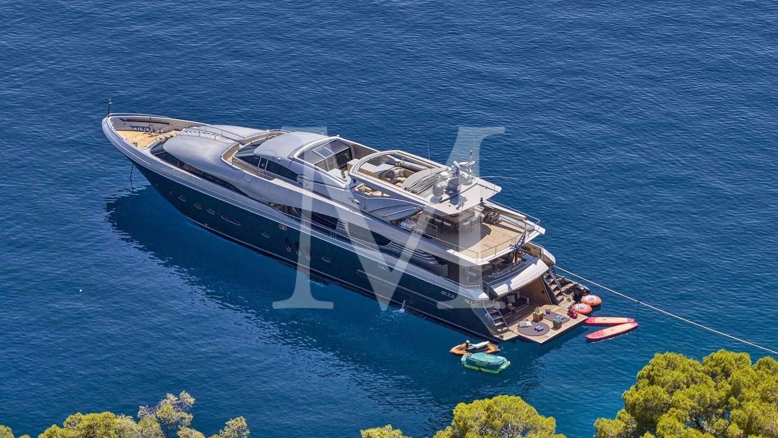 yacht for charter greece once more 38m aerial 2