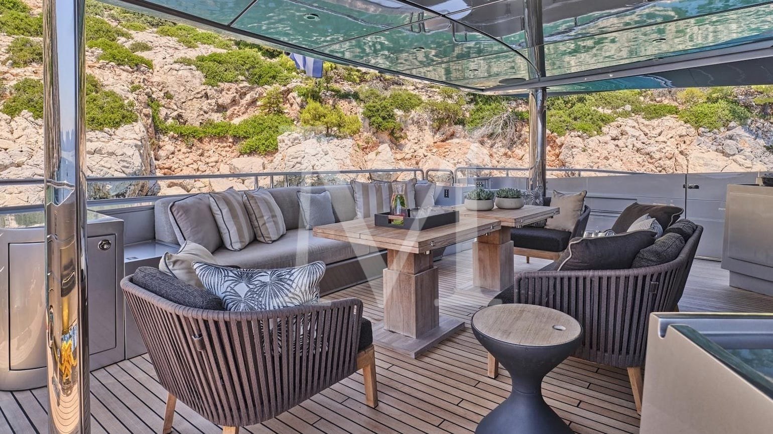 once more yacht charter aft deck