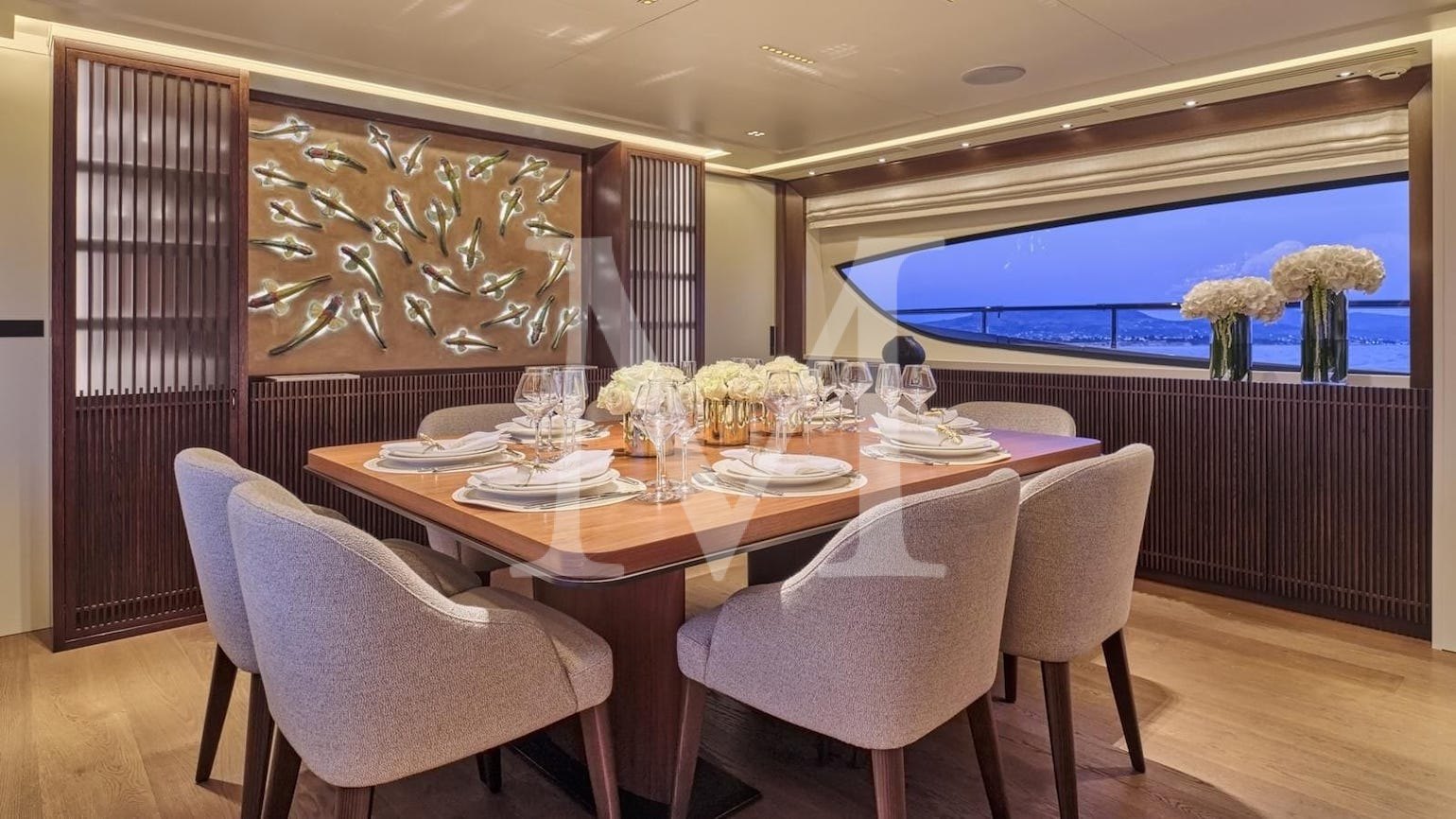 once more yacht charter salon artwork