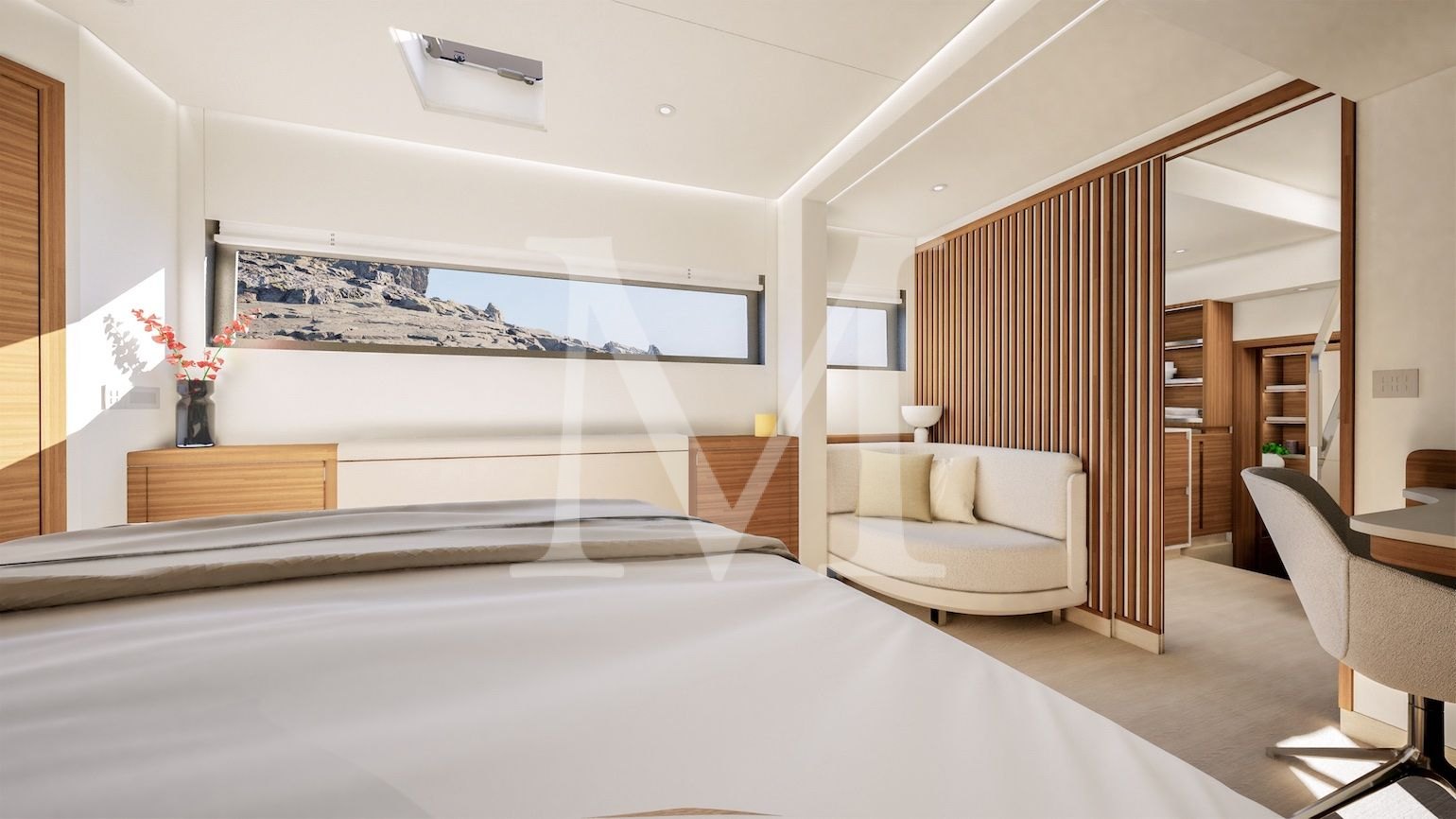 new Elly II Fountaine Pajot new 2027 Master cabin