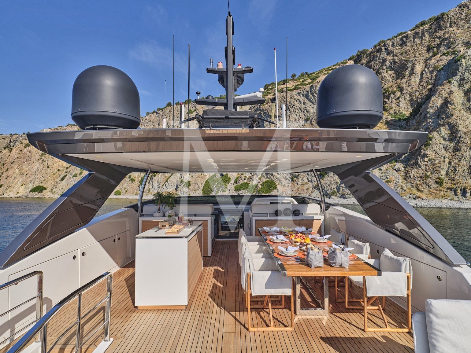 Charter yacht Alein greece sundeck3