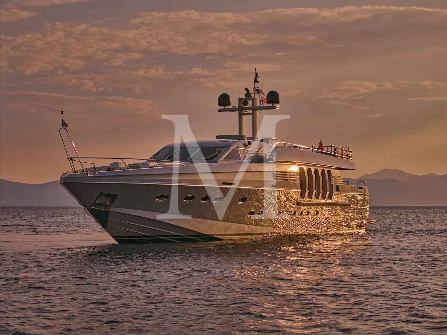 not guilty yacht charter greece sunset
